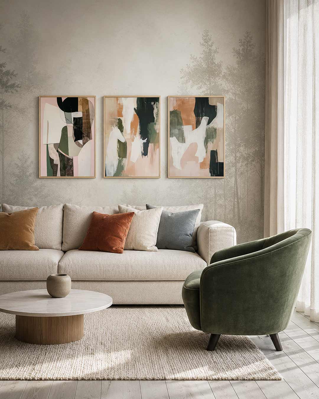 Vorm en kleurenspel Posterset