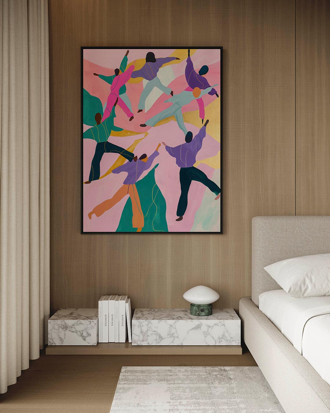 Dansende figuren Kunstwerk