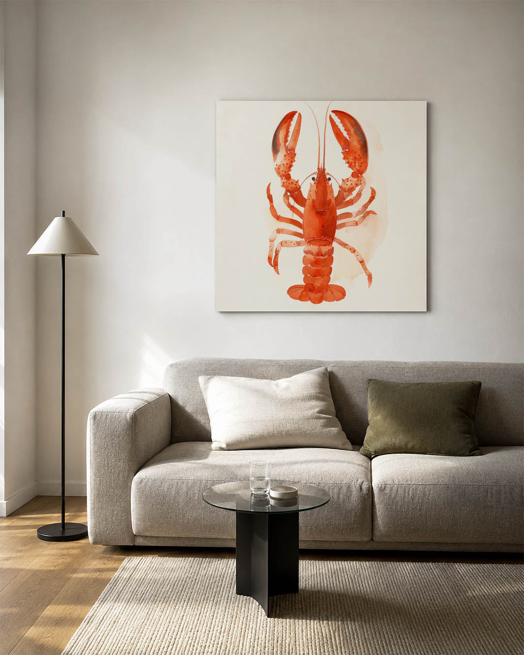 Kleurrijke kreeft illustratie Kunstwerk