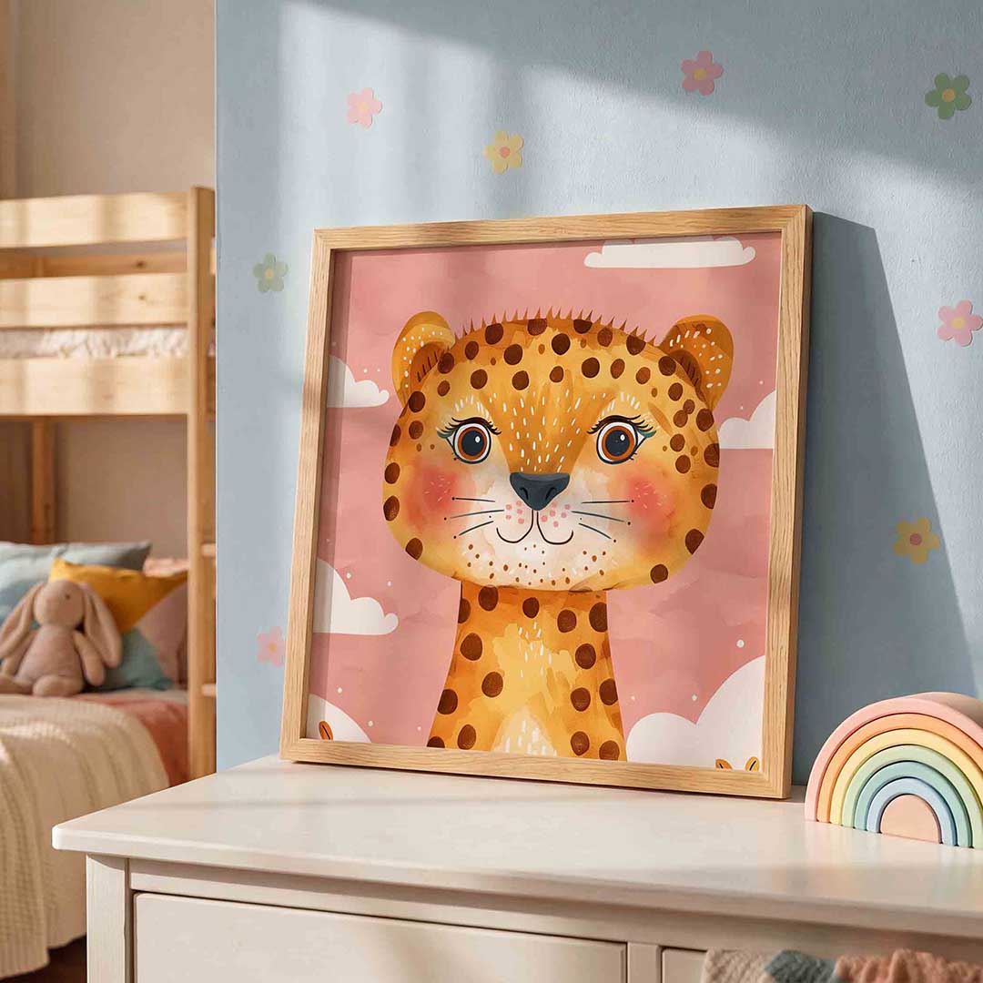 Schattige luipaard Poster
