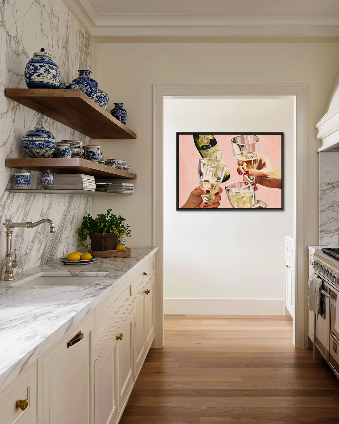 Feestelijke toast Kunstwerk