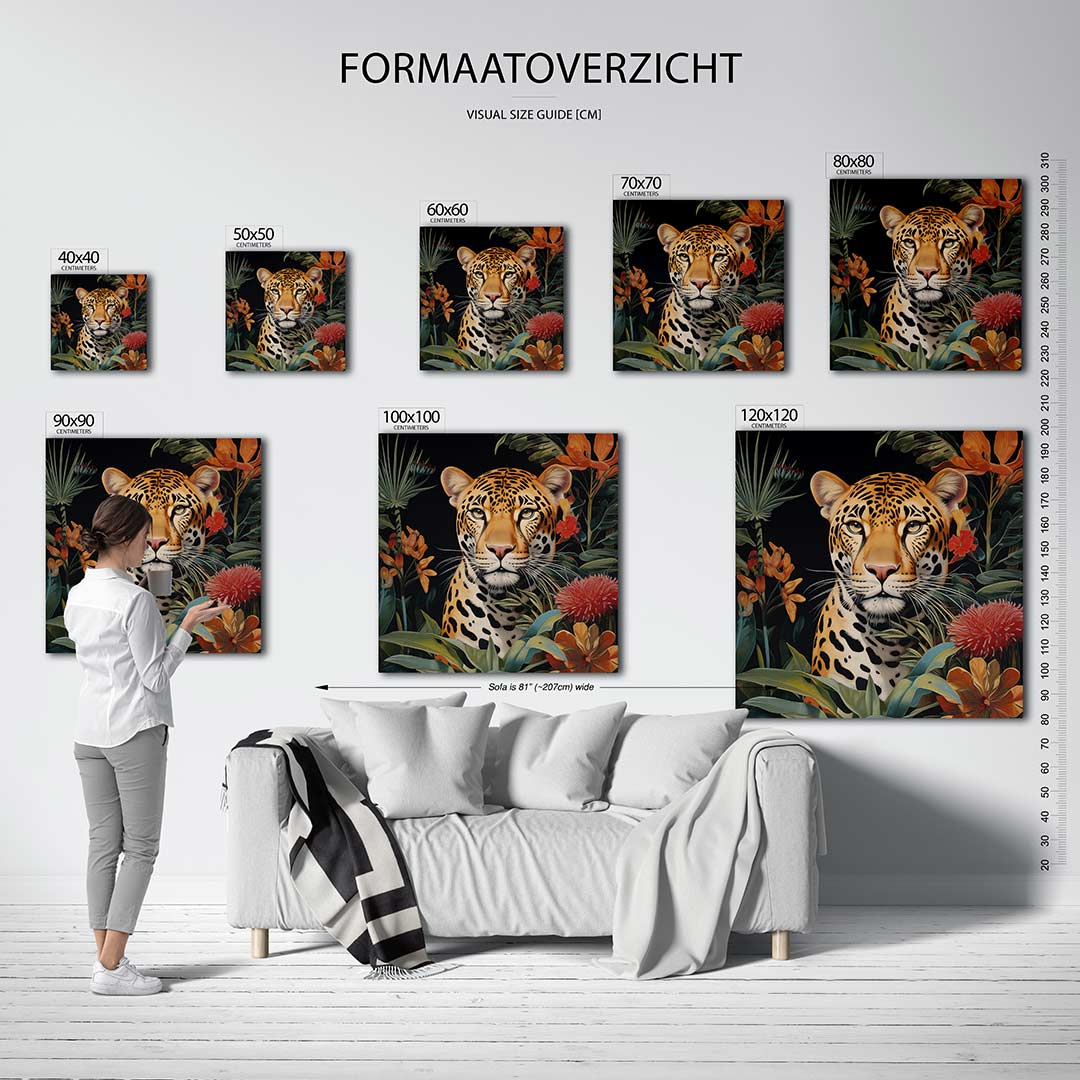 Dier in jungle Kunstwerk