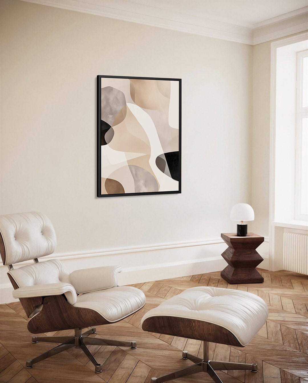Organische vormen compositie Kunstwerk