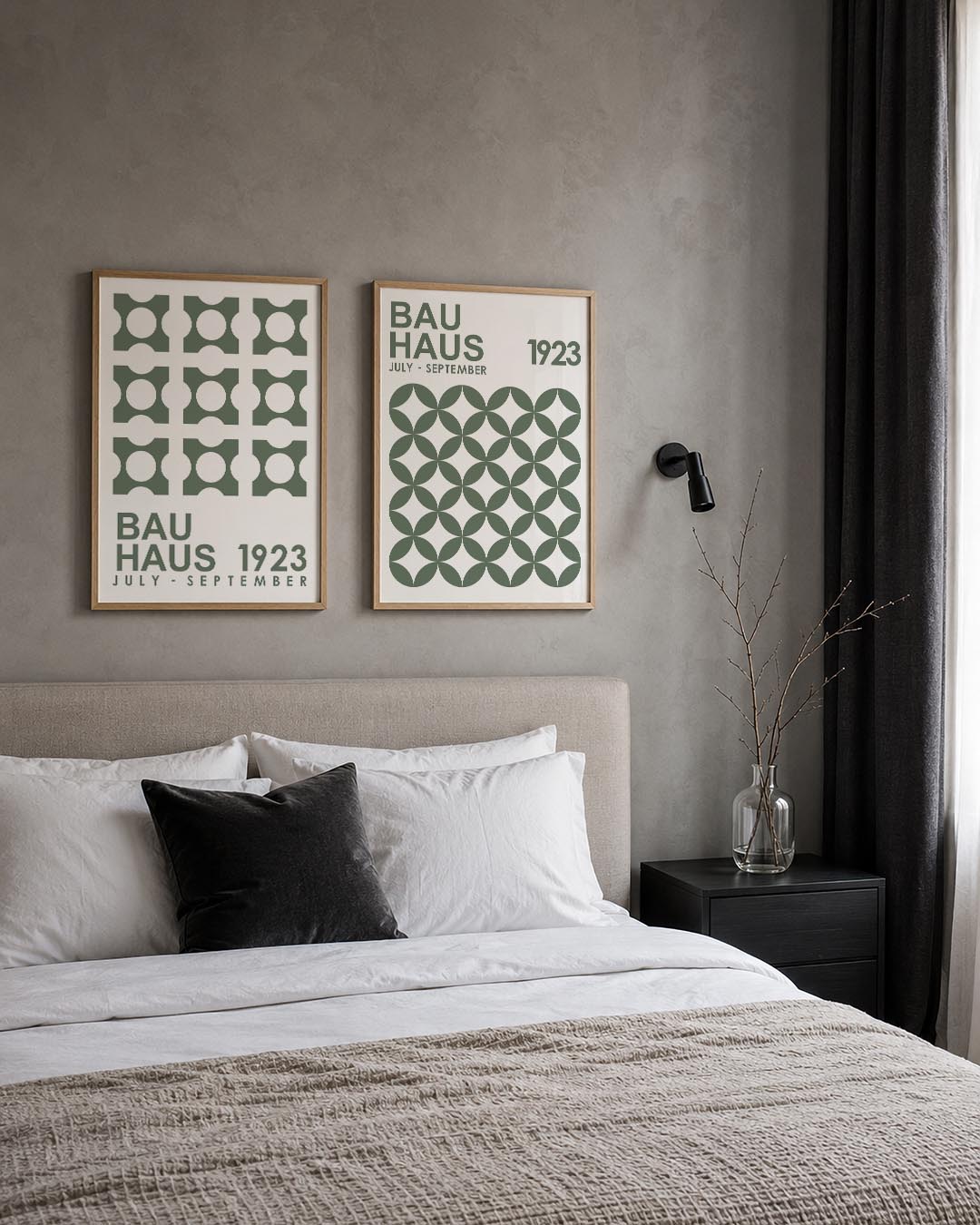 Cirkelpatroon en tekst Posterset