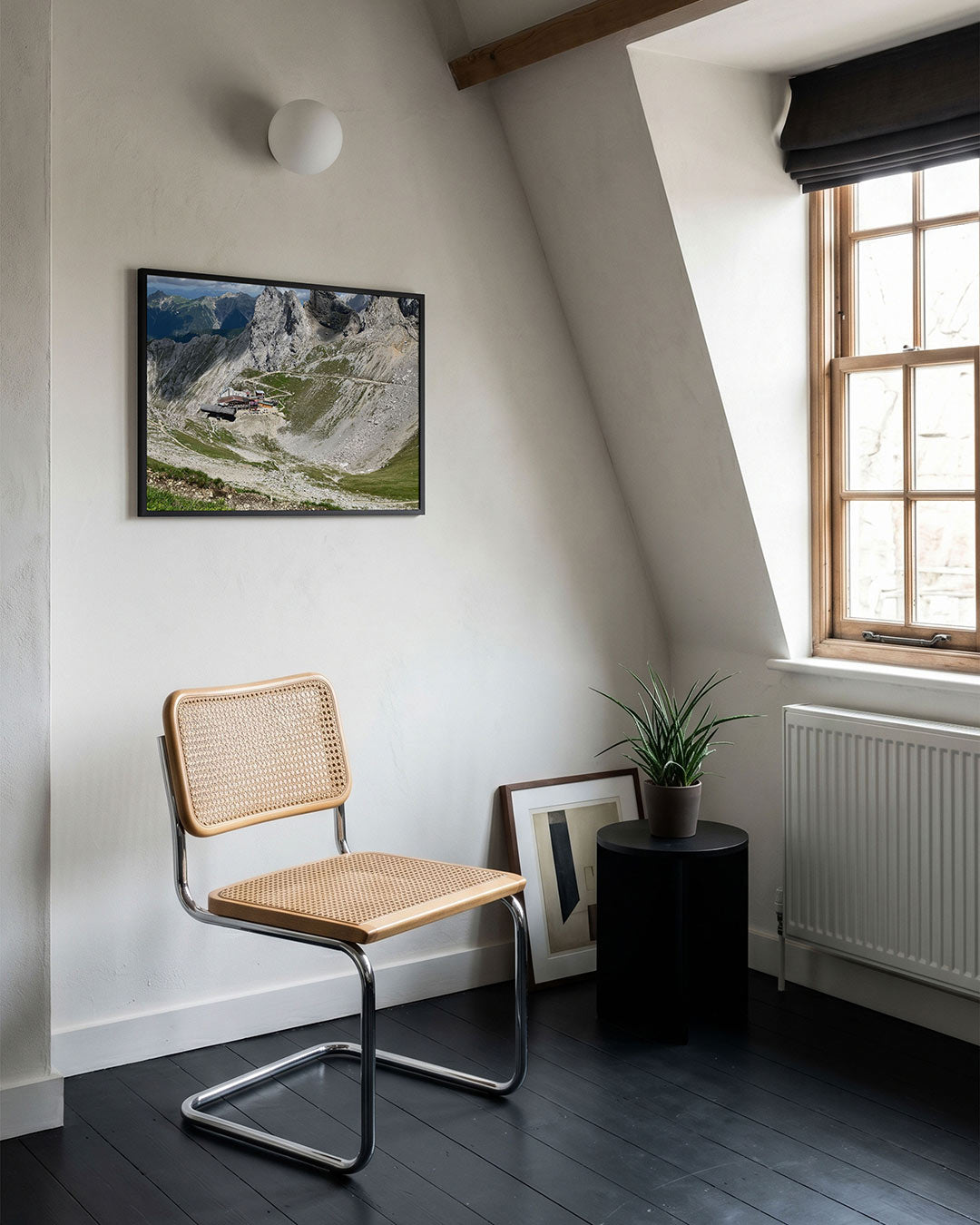 Berglandschap met rotsen Poster