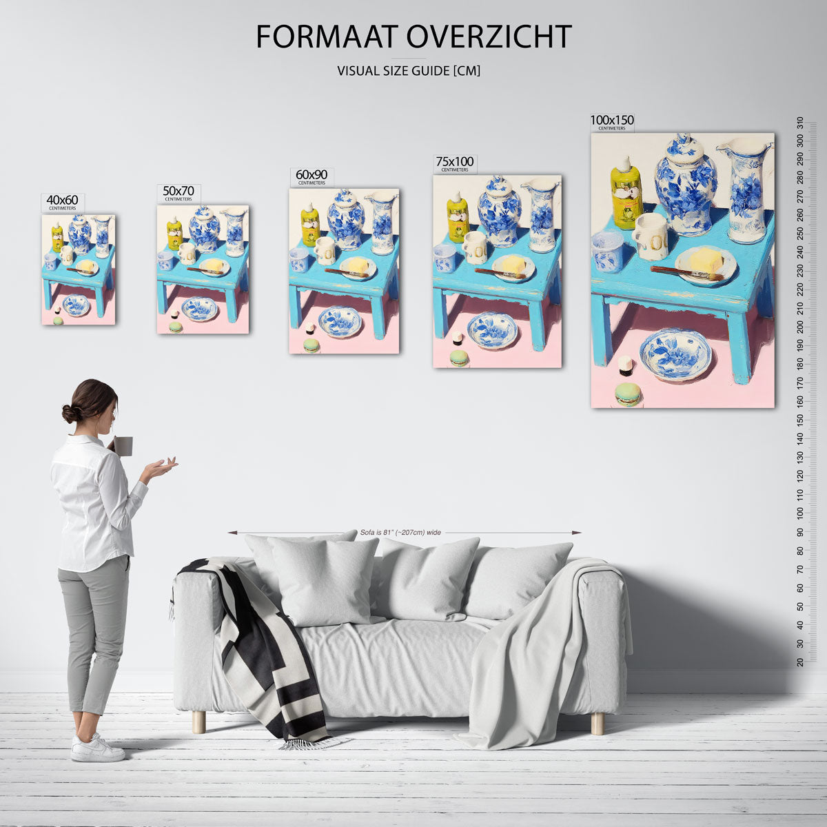 Kleurrijk stilleven Kunstwerk