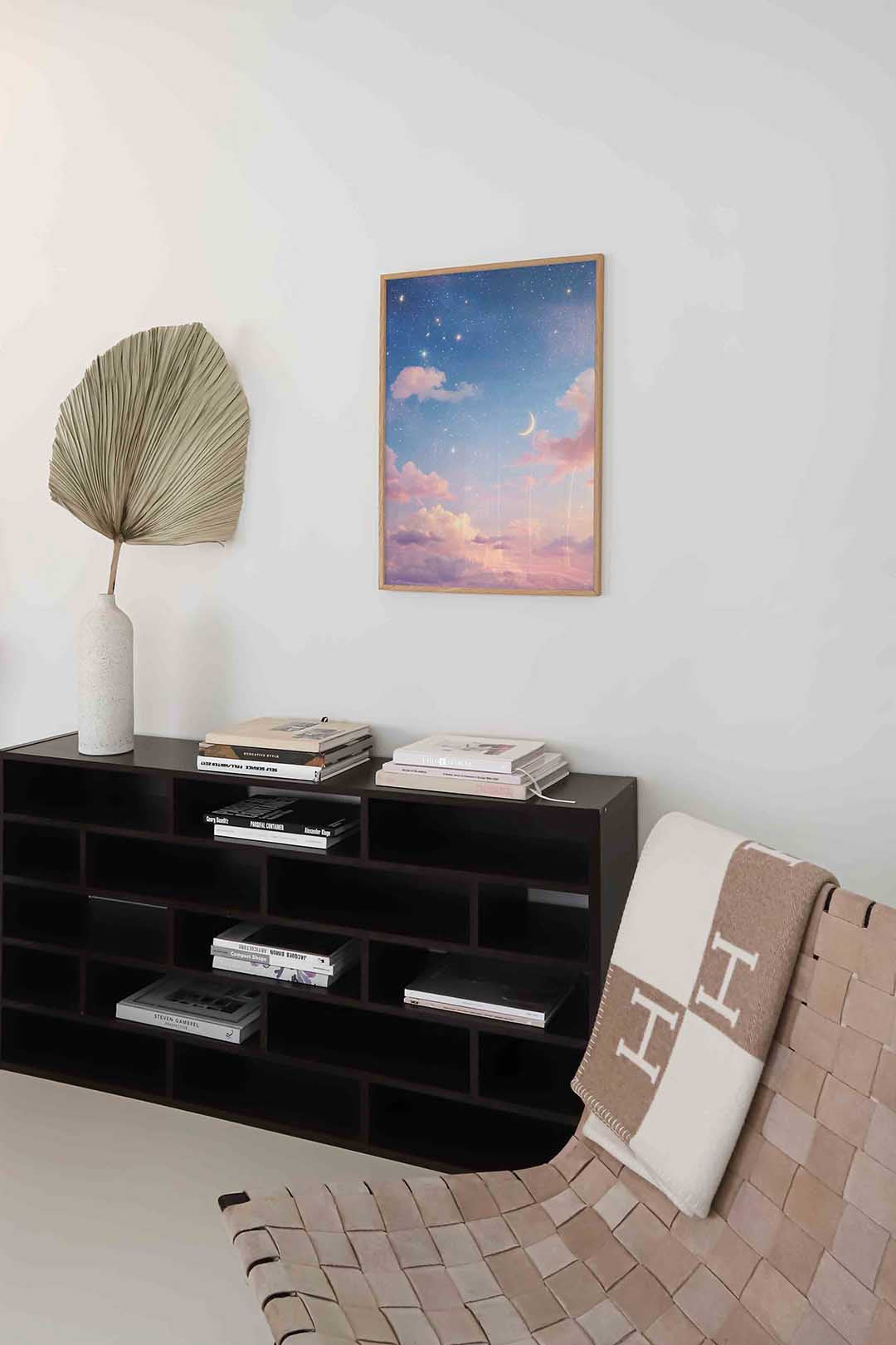 Sterrenhemel en wolken Poster