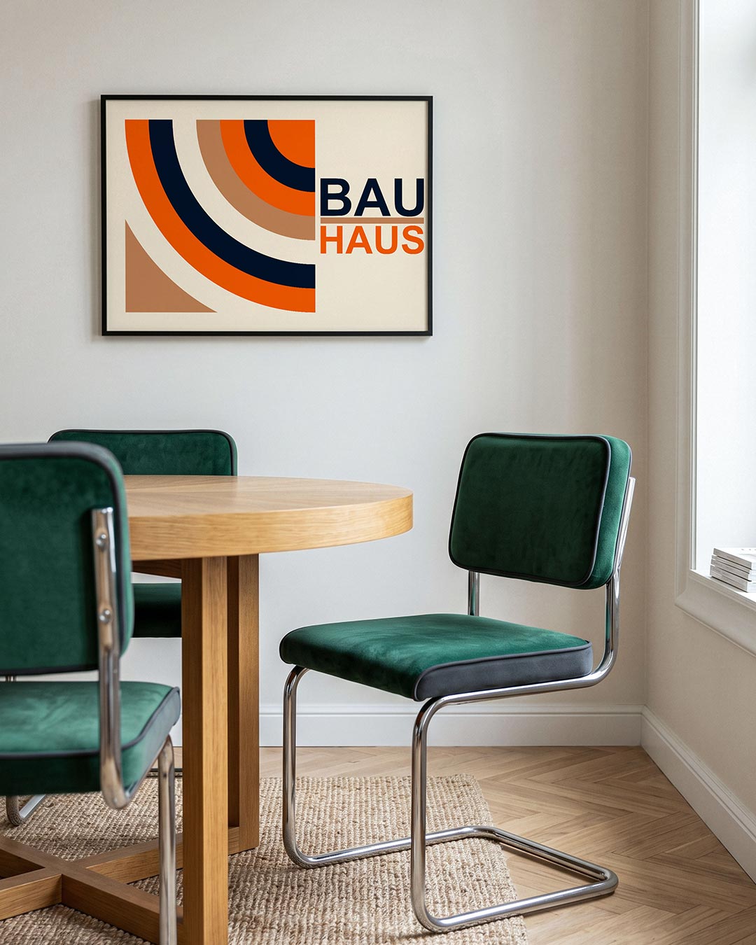 Kleurvlakken en lijnen Poster