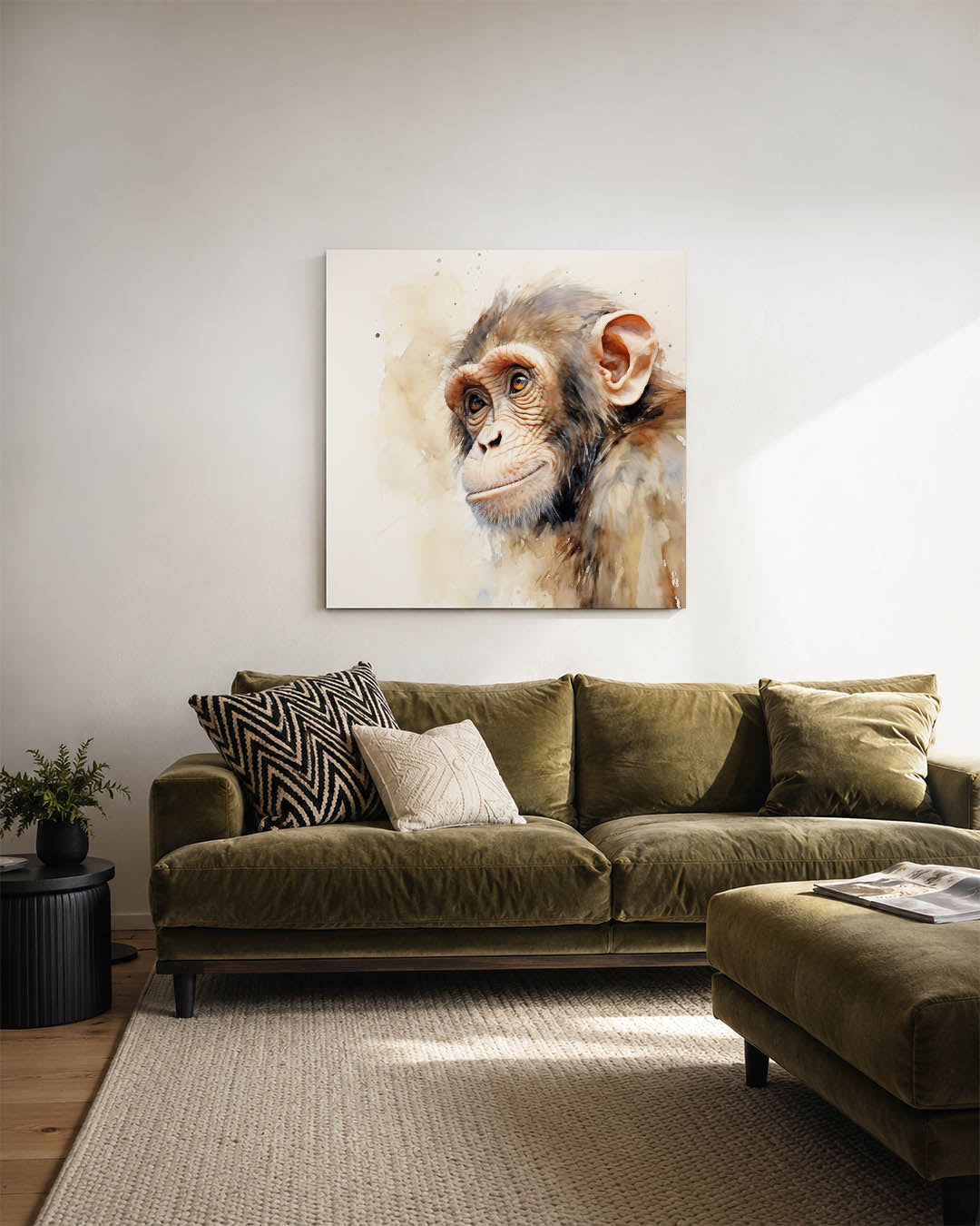 Dromerige aap Kunstwerk