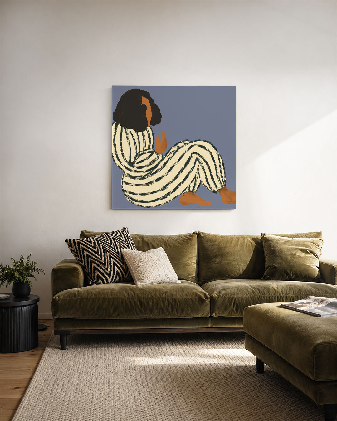 Gestreepte vormen Kunstwerk