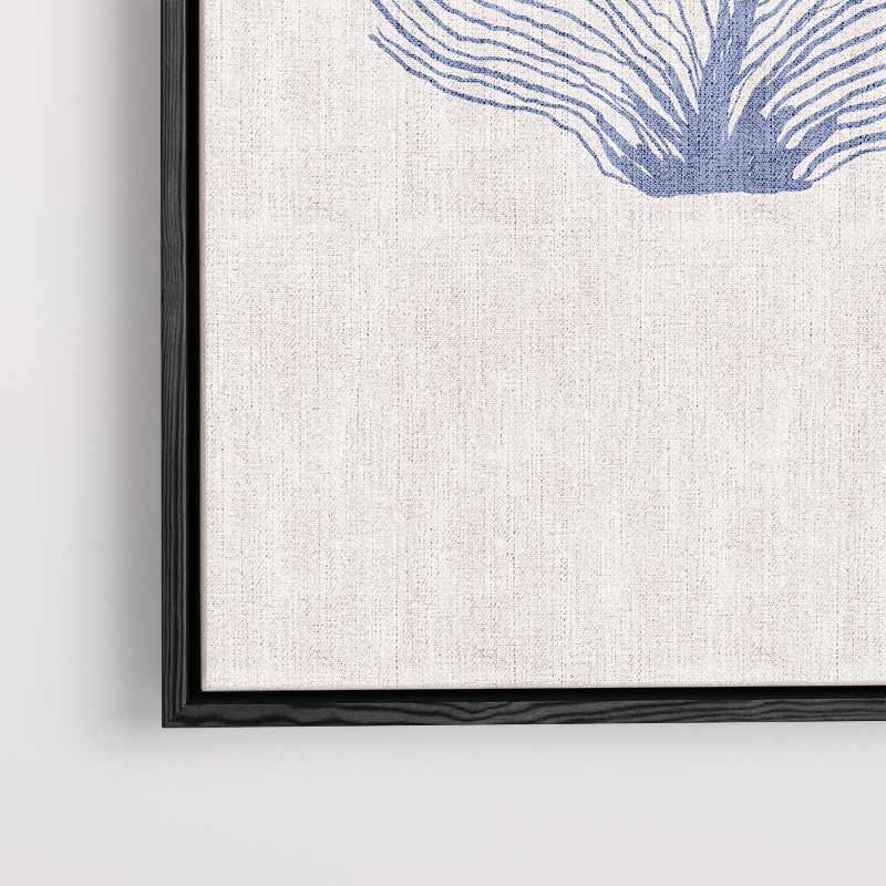Abstracte Zeewaaiers Blauw Kunstwerk-canvas-dibond-plexiglas-wanddecoratie-WallArtistic
