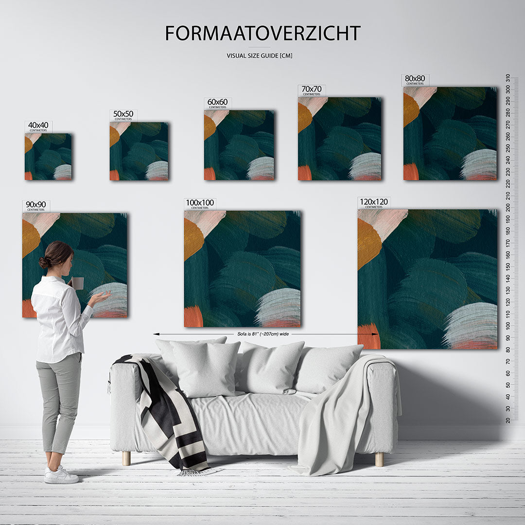 Kleurencompositie Kunstwerk
