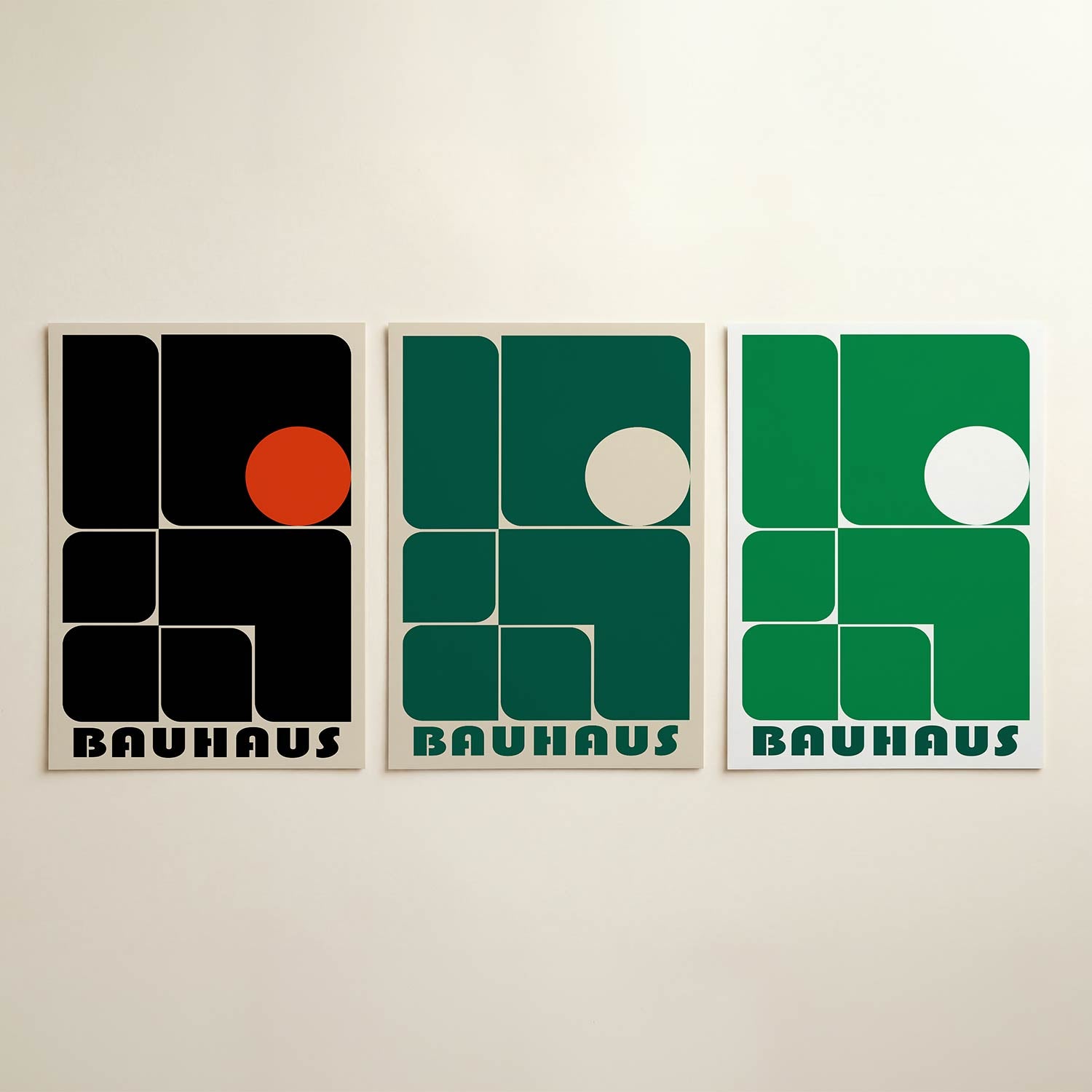 Vormen en vlakken Posterset
