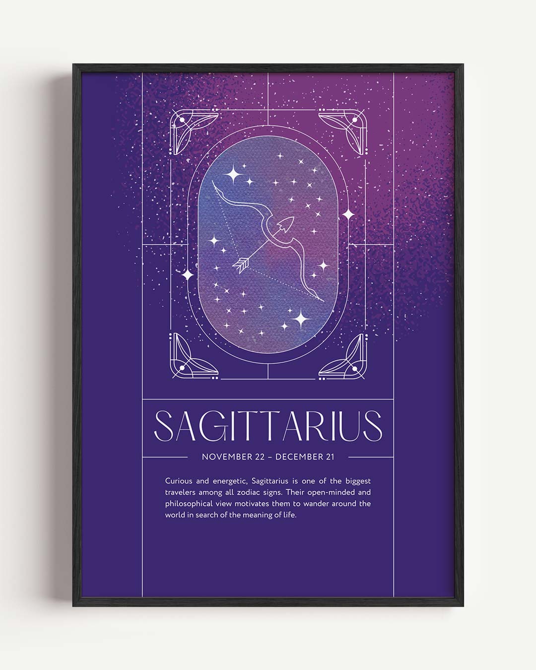 Sagittarius Zodiac Poster-WallArtistic