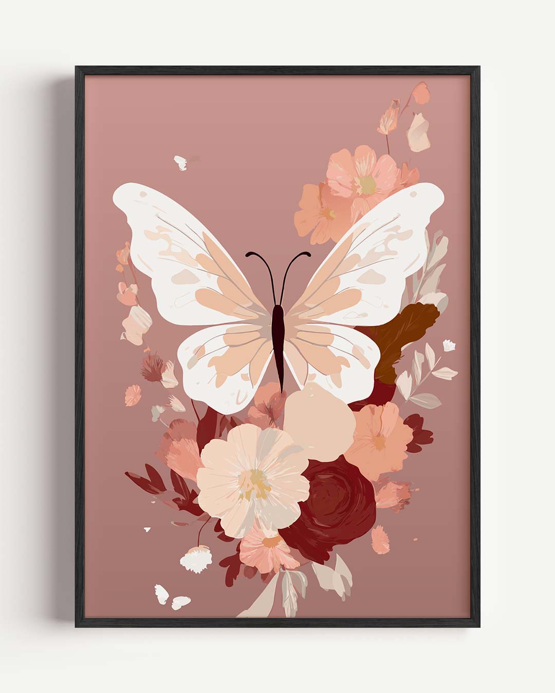 Vlinderbloemen Kunstposter-WallArtistic