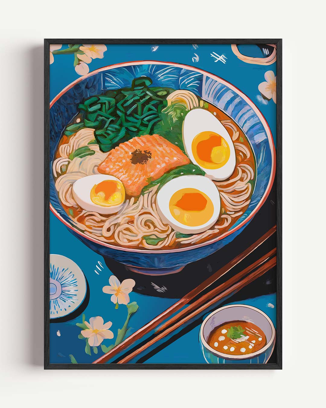 Kleurrijke Ramen Delicatesse Poster-WallArtistic