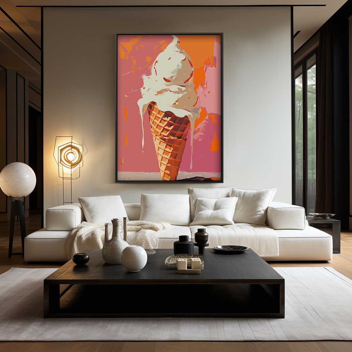 Smeltend IJsje Kunstwerk Kunstwerk-canvas-dibond-plexiglas-wanddecoratie-WallArtistic