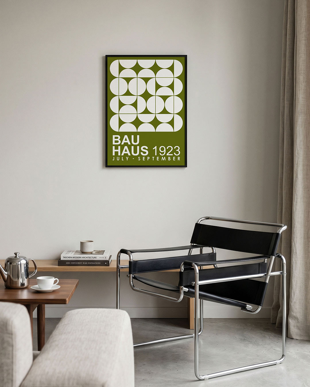 Cirkelpatroon en tekst Poster