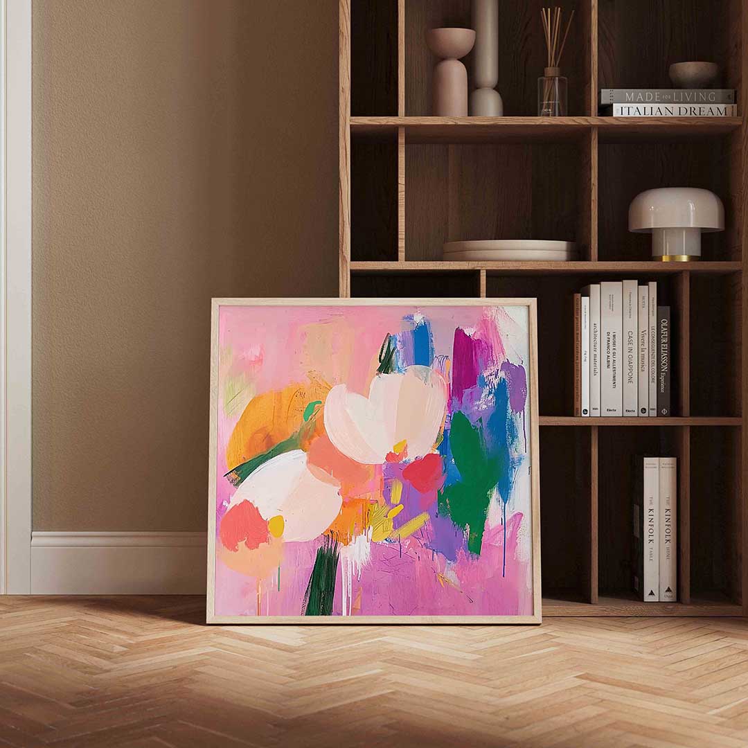Bloemen en kleuren Poster