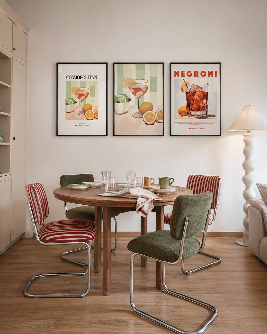 Fruitige cocktailkleuren Posterset