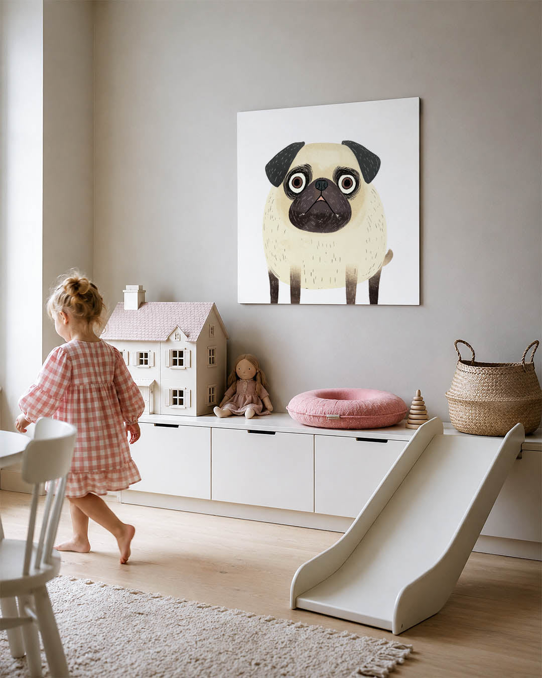 Speelse hond illustratie Kunstwerk
