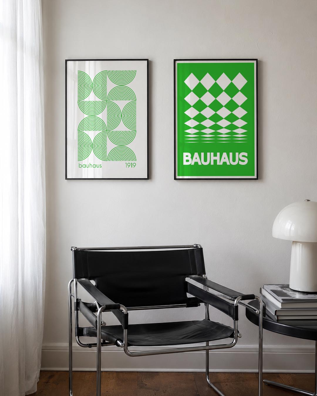 Cirkelritme en lijnen Posterset