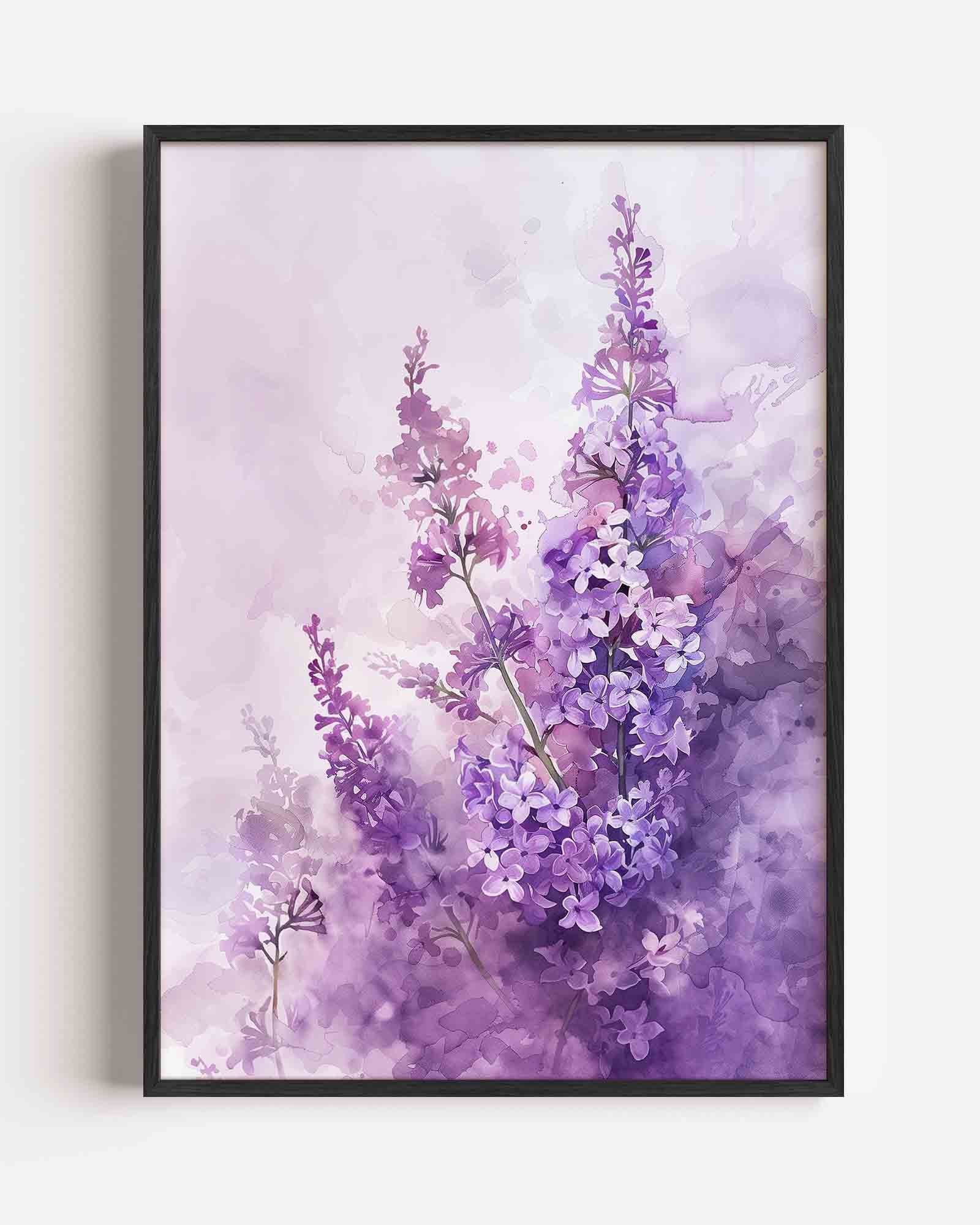 Paarse bloemen Poster