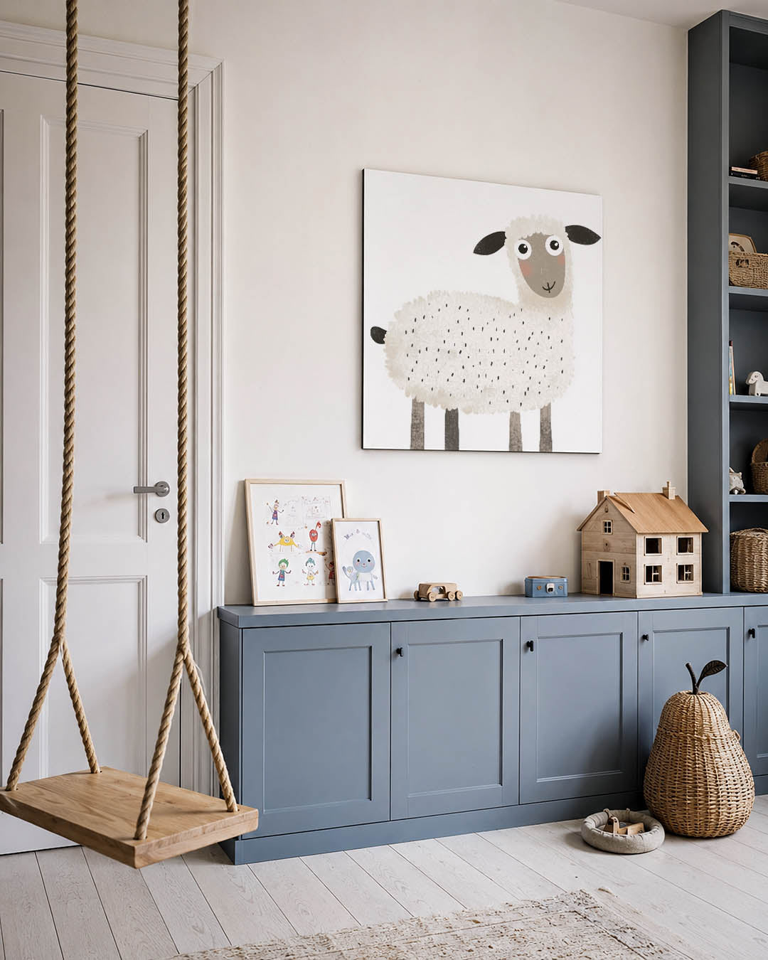 Vrolijk schaap Kunstwerk