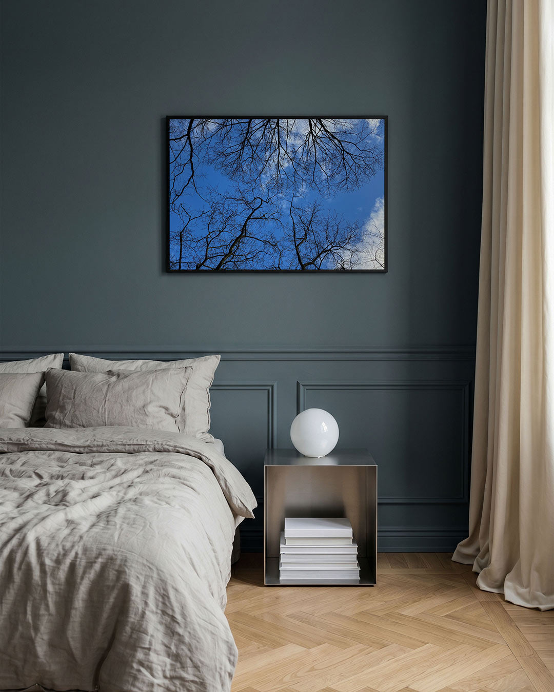 Boomtakken tegen lucht Poster