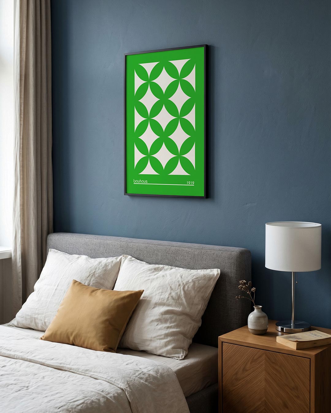 Groene vormenritme Poster