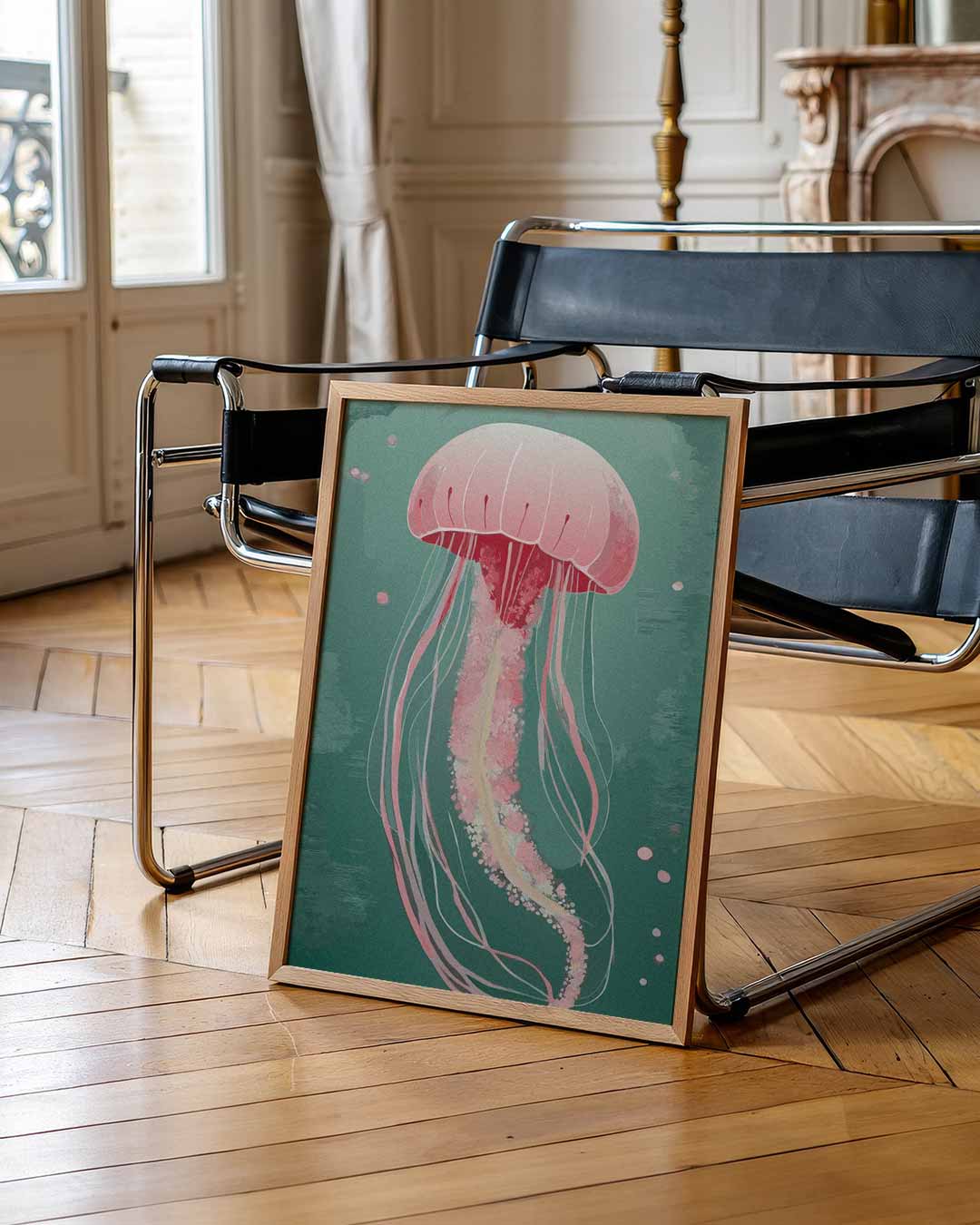 Dromerige Kwal Onderwater Poster-WallArtistic