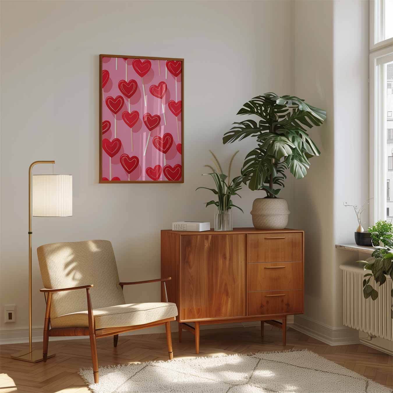 Zoete Hartjes Poster-WallArtistic
