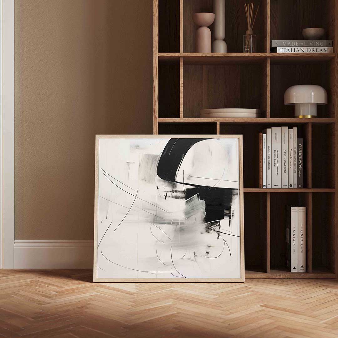 Abstracte lijnen en vormen Poster