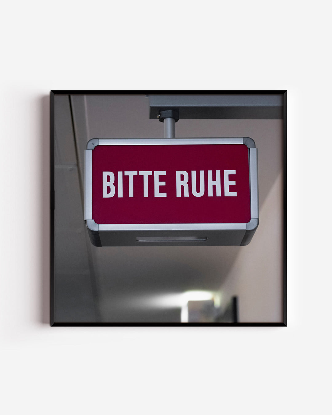 Rustig verzoek bord Poster