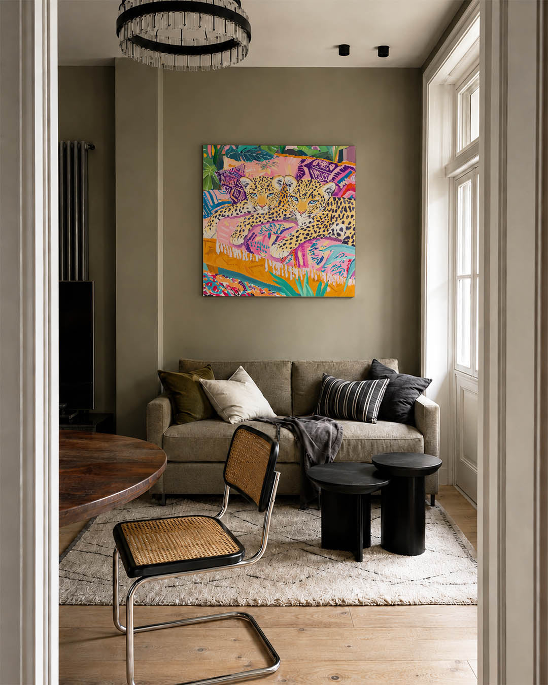 Levendige luipaarden Kunstwerk