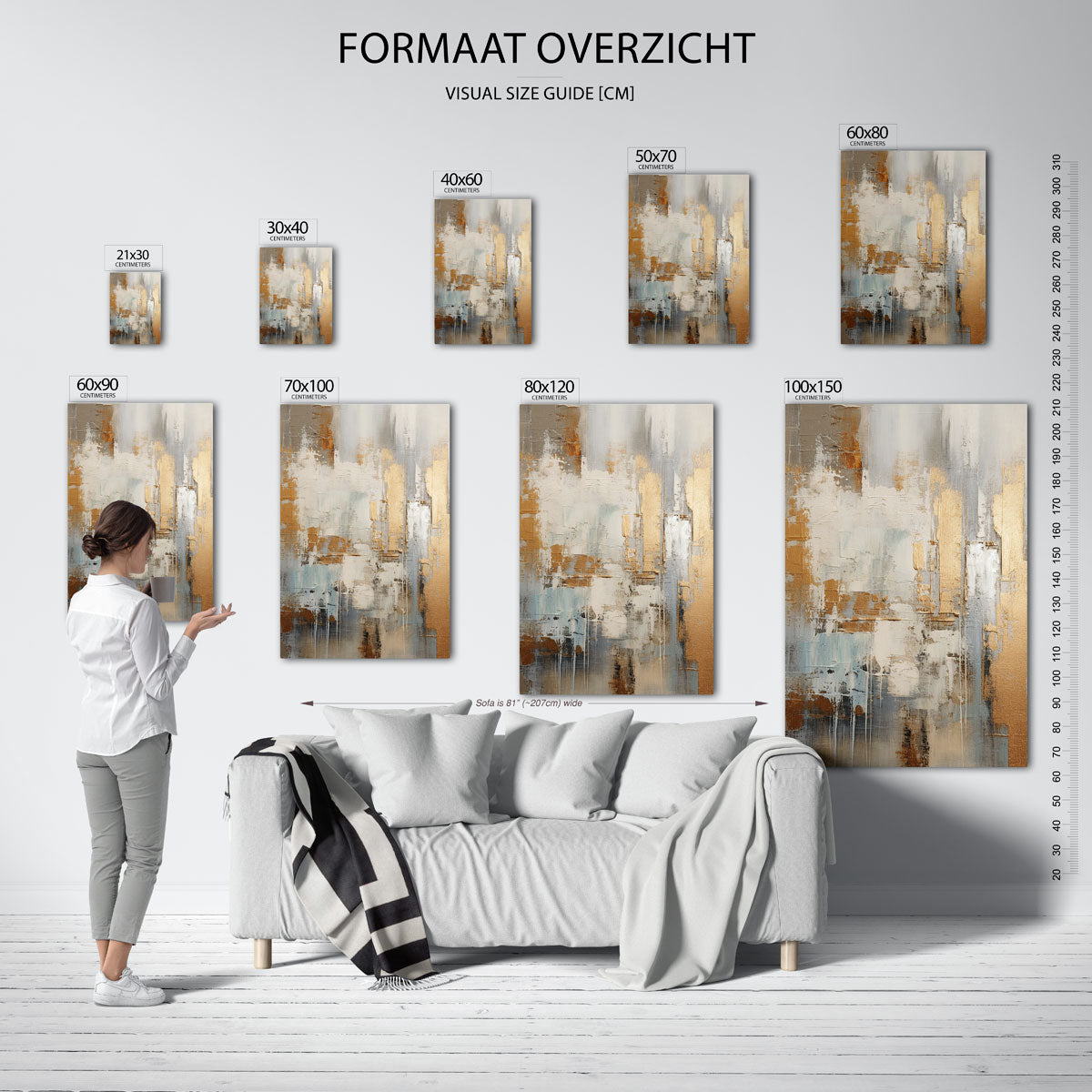 Abstracte textuur Poster