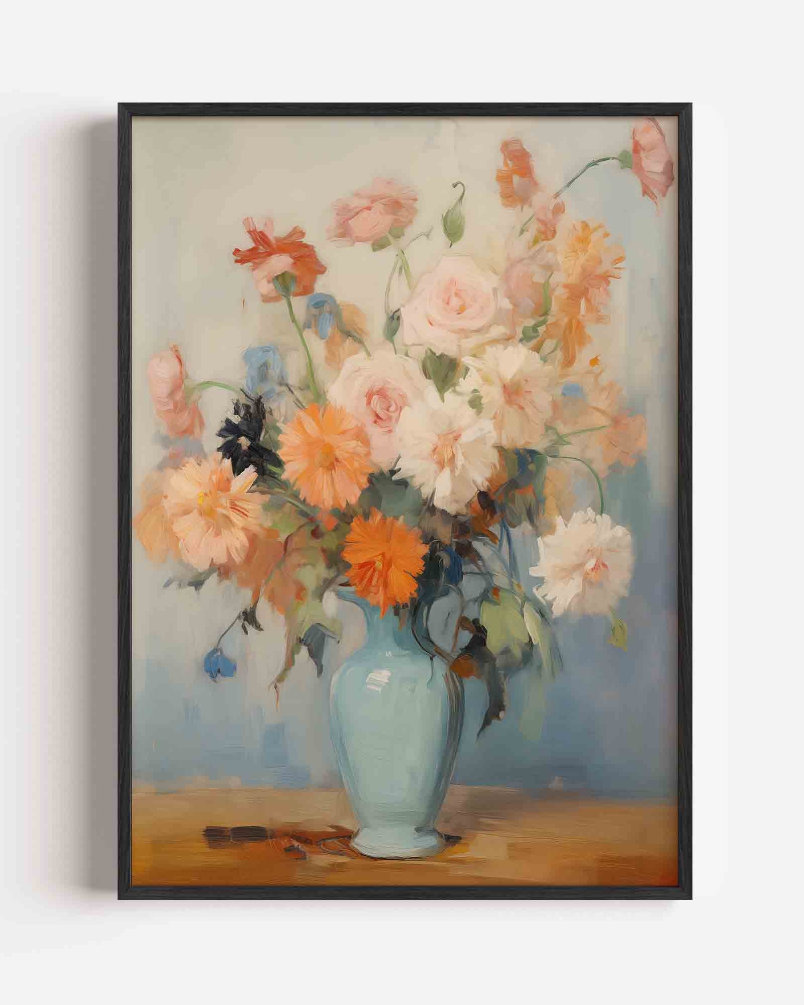 Bloemen in vaas Poster