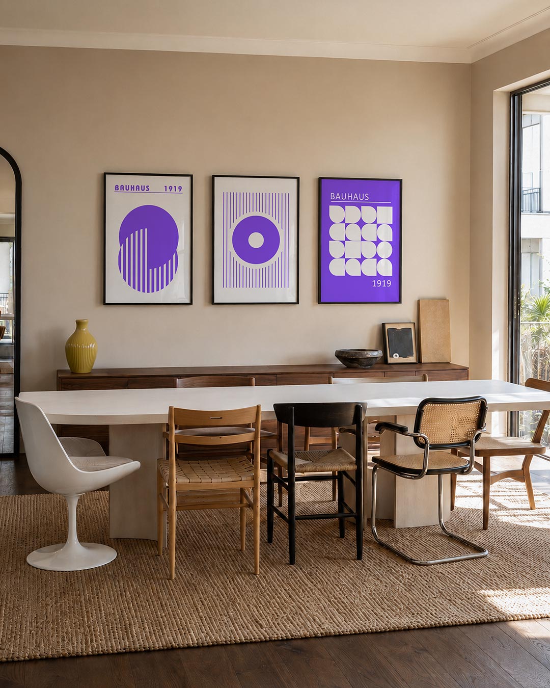Cirkel en strepen Posterset