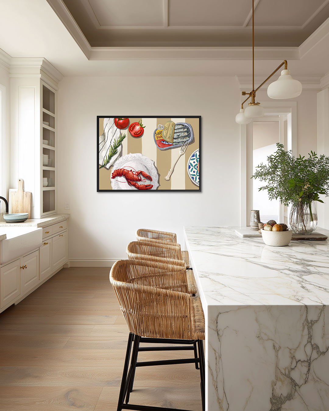 Culinaire tafereel Kunstwerk