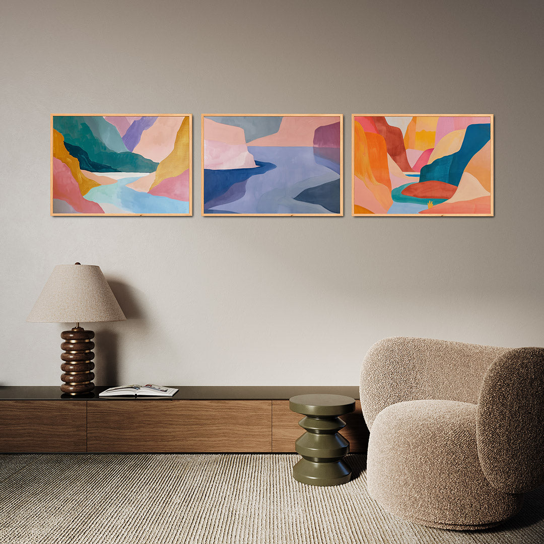 Kleurvlakken en vormen Posterset