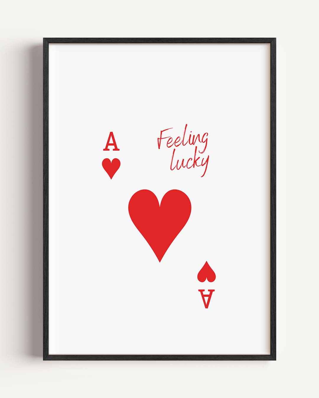 Feeling Lucky Kaart Poster-WallArtistic