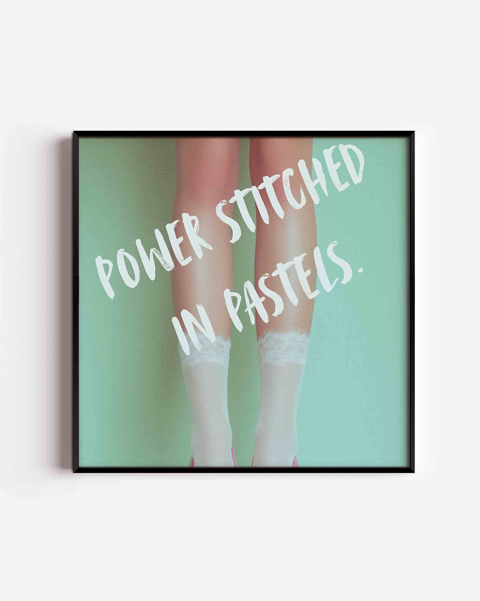 Pastel benen Poster