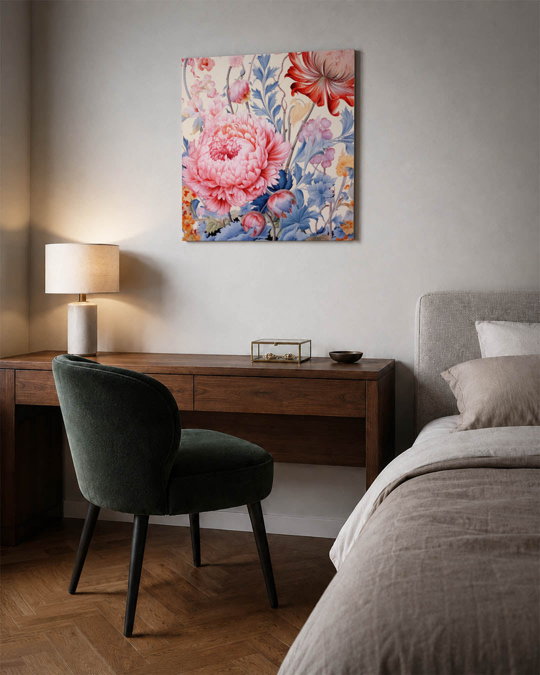 Bloemrijke fantasie Kunstwerk