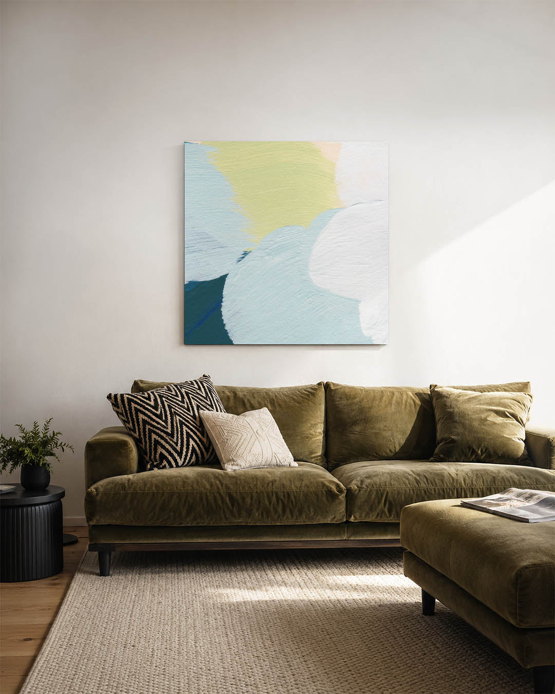 Organische kleurencompositie Kunstwerk