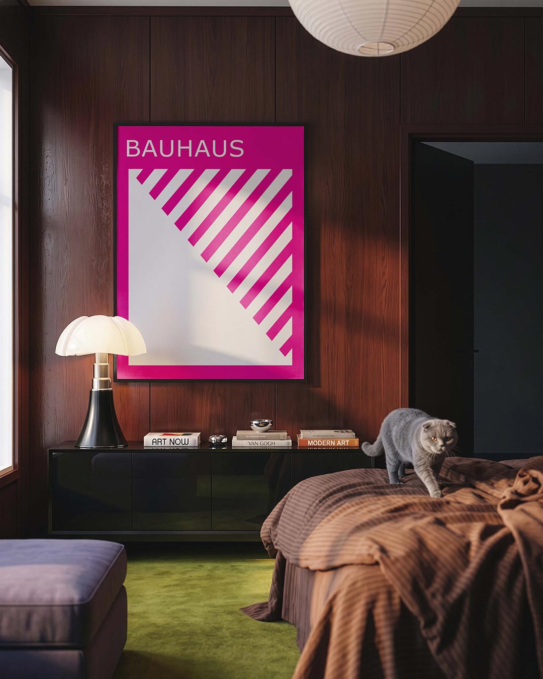 Diagonal lijnen Poster