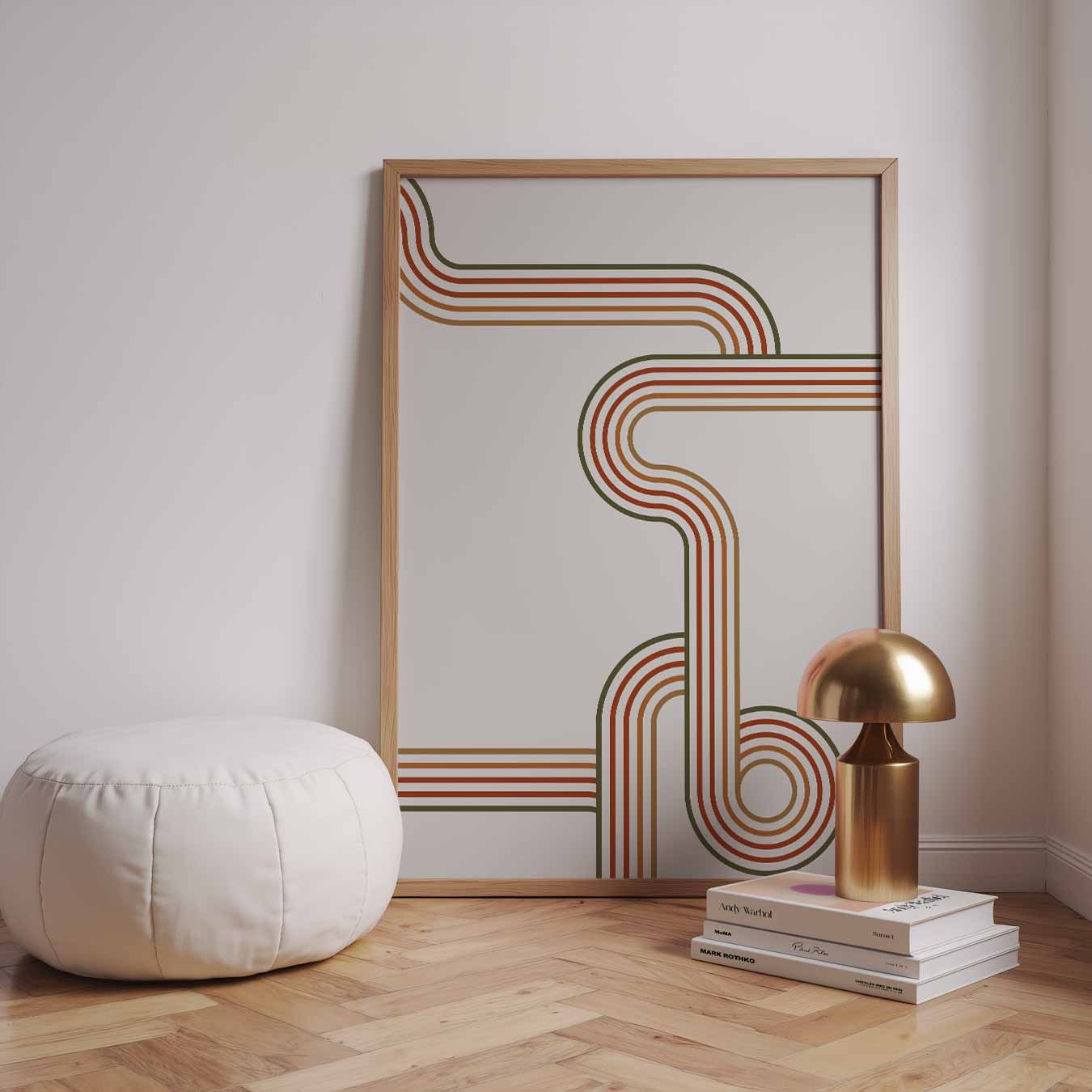 Retro Stripes Poster-WallArtistic