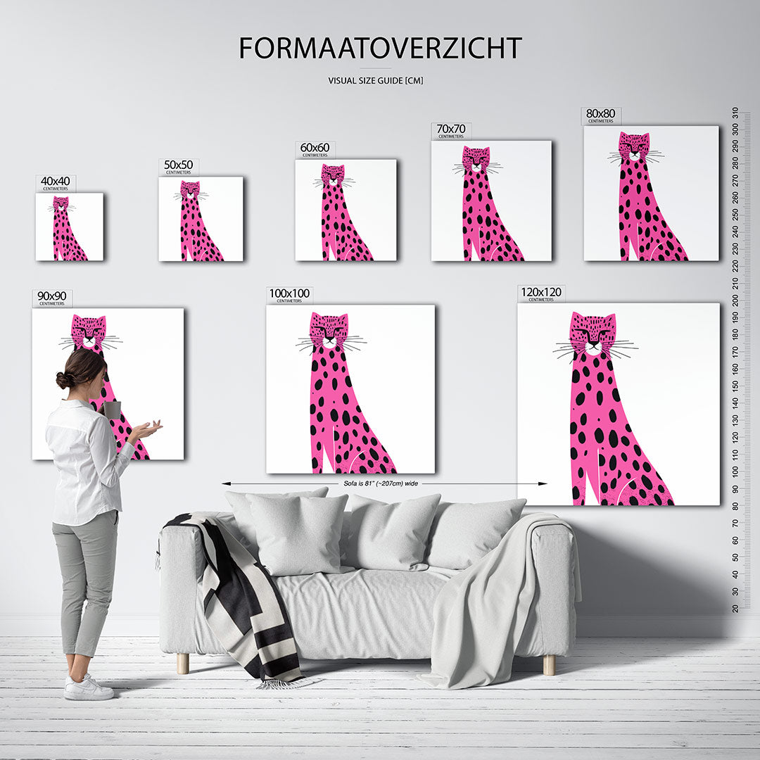 Luipaard illustratie Kunstwerk