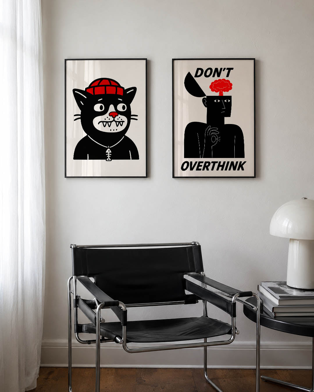 Kleurrijke kat Posterset