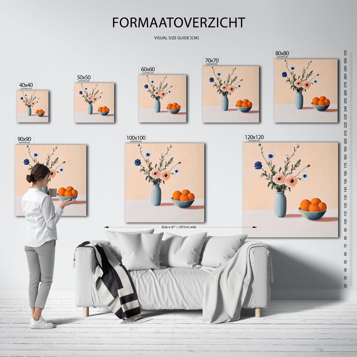 Bloemen en fruit Poster