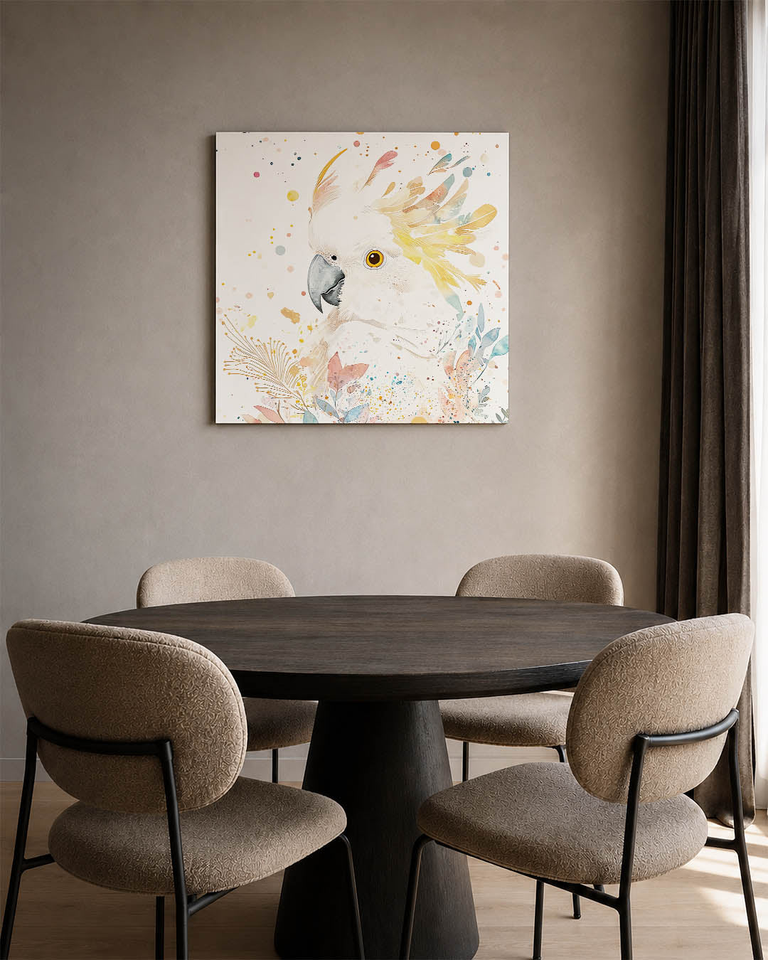 Vrolijke vogel illustratie Kunstwerk
